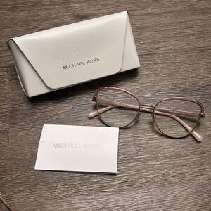 Michael Kors MK 3051 Andalusia Rose Gold‎ Cat Eye Eyeglasses Frame 53 16 140
